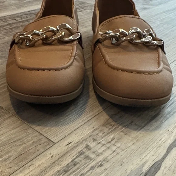 Call it Spring Brown Leather Loafers with Chain Detail - Picture 7 of 7